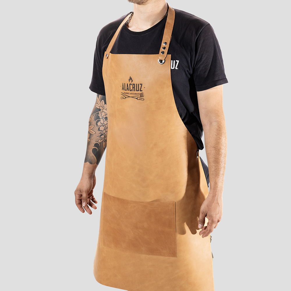 leather grill apron
