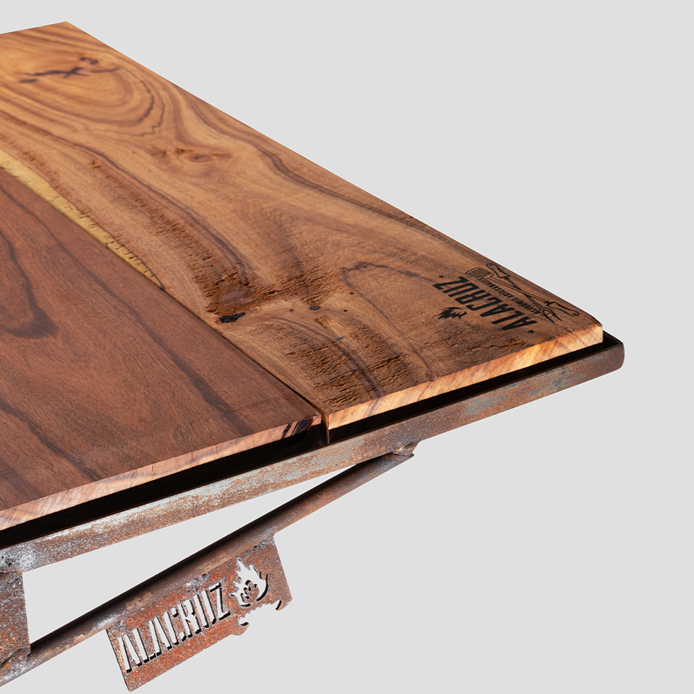 Wood table for Facon open fire grill