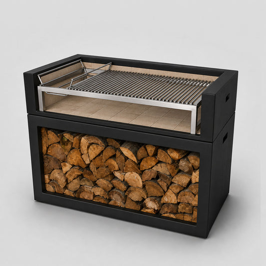 Modular Parrillero with Stainless Steel Grill